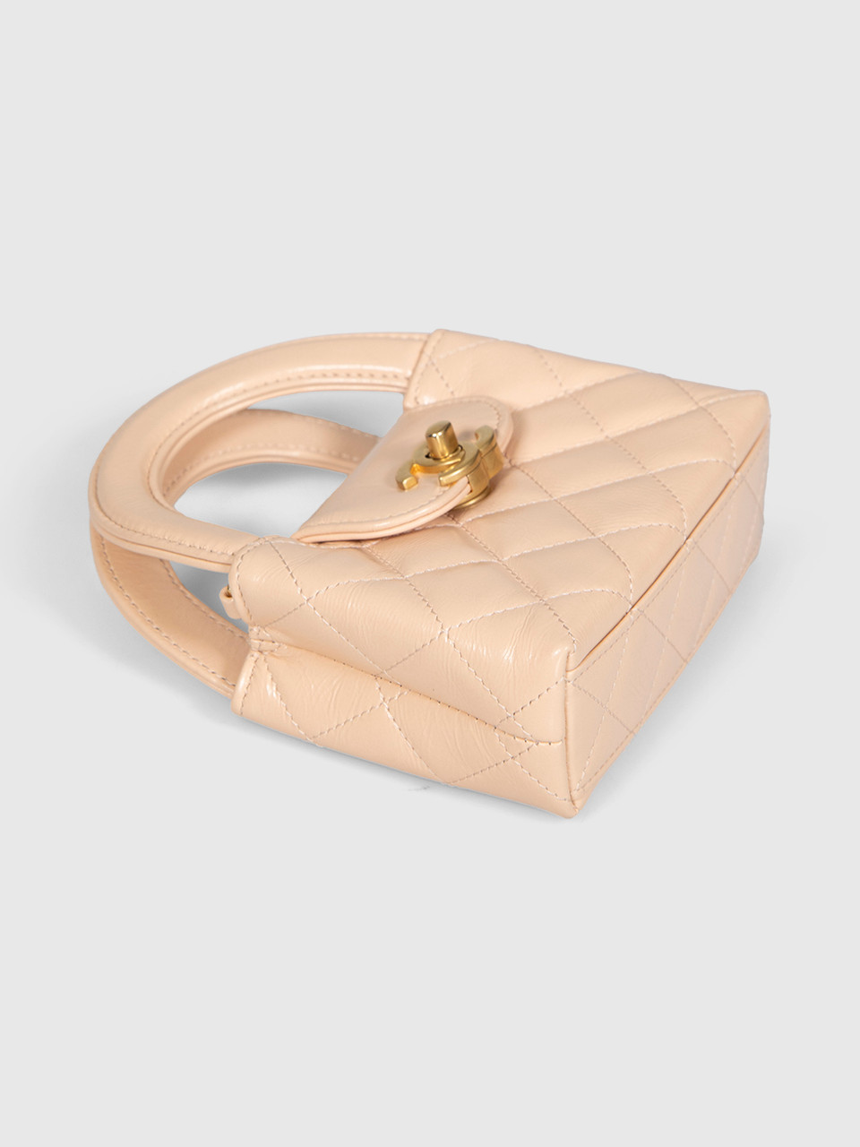 Chanel FW23 Beige Calfskin Nano Kelly Re-Edition