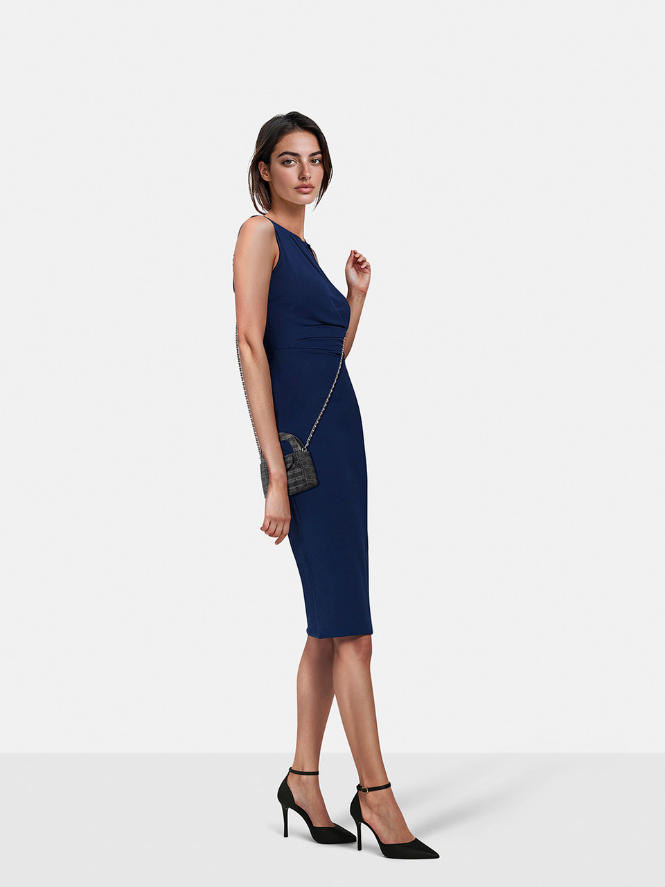 Chanel Grey Tweed Quilted Micro Kelly