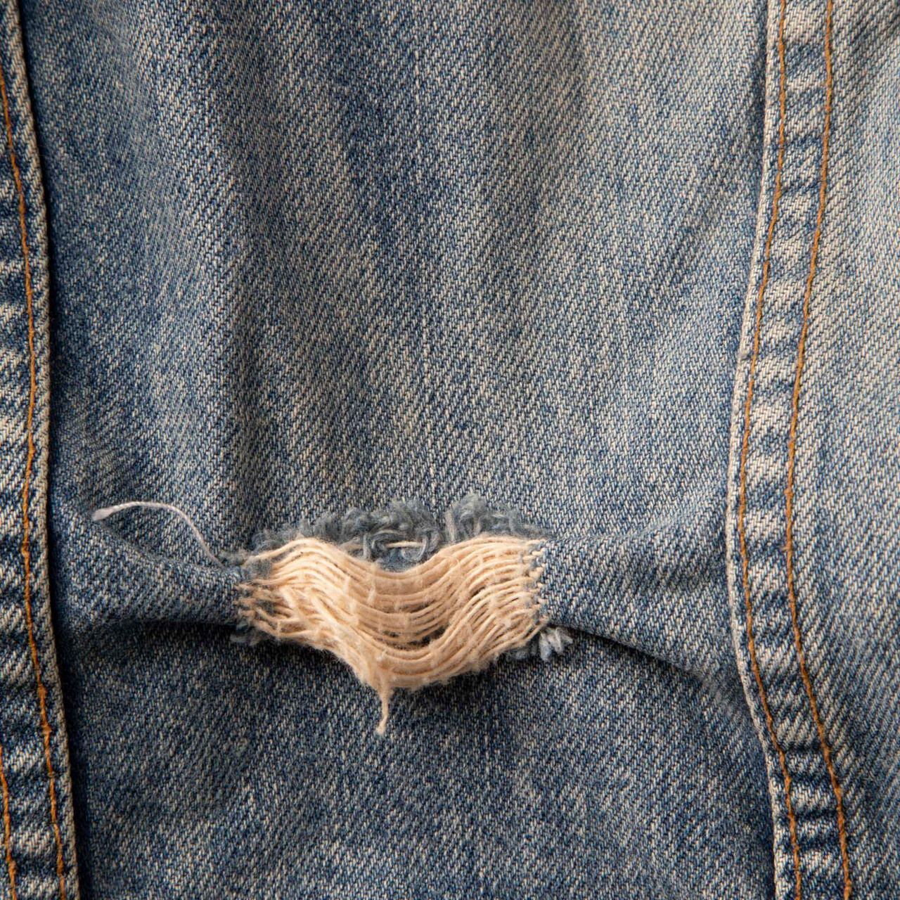 Dolce & Gabbana Distressed Denim Blue Jacket