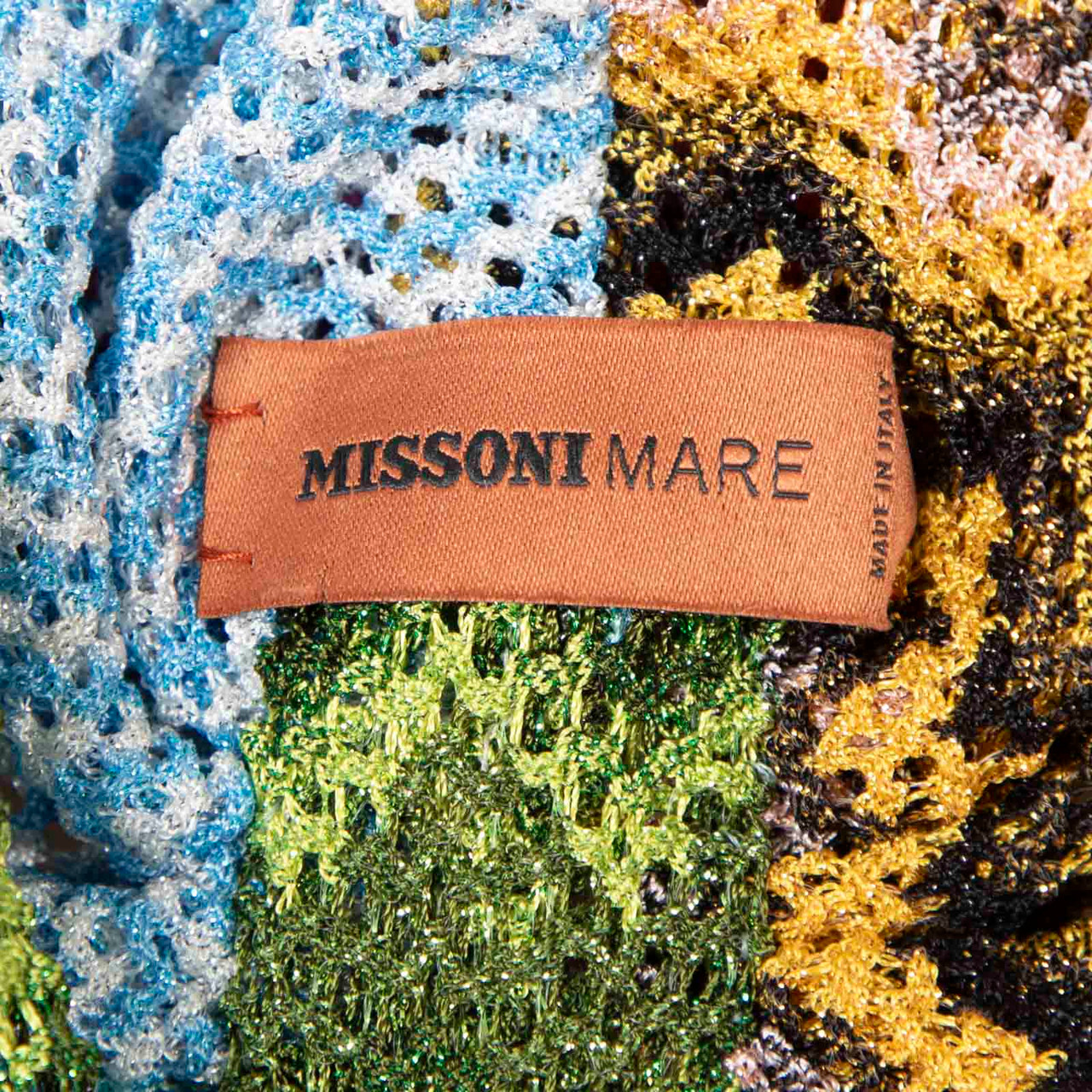 Missoni Zigzag Pattern Metallic Knit Beanie