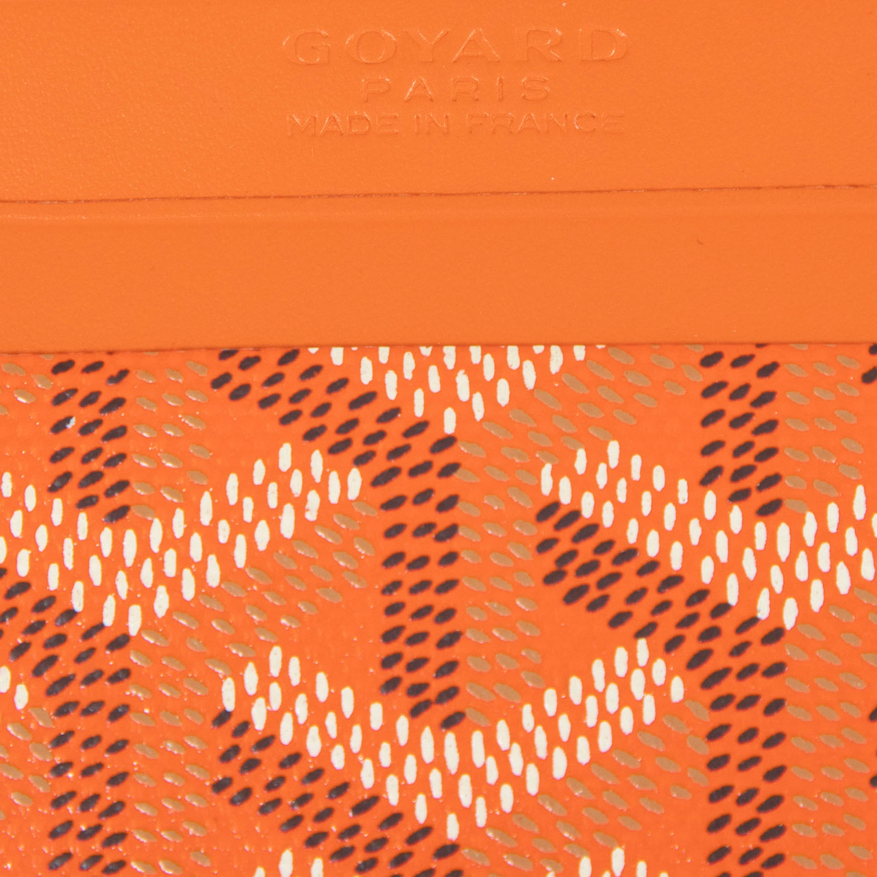 Goyard Orange Goyardine Saint-Sulpice Card Holder