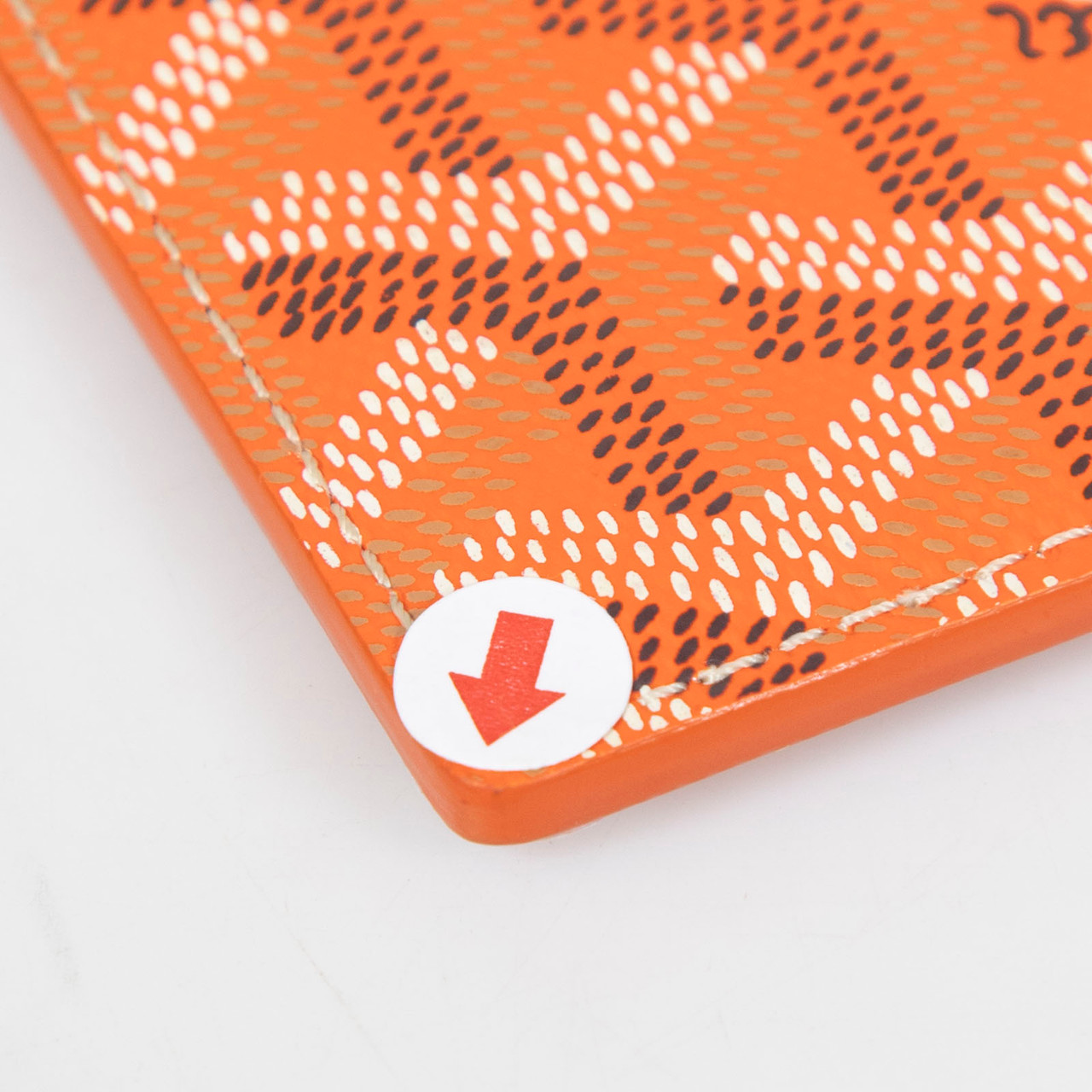 Goyard Orange Goyardine Saint-Sulpice Card Holder