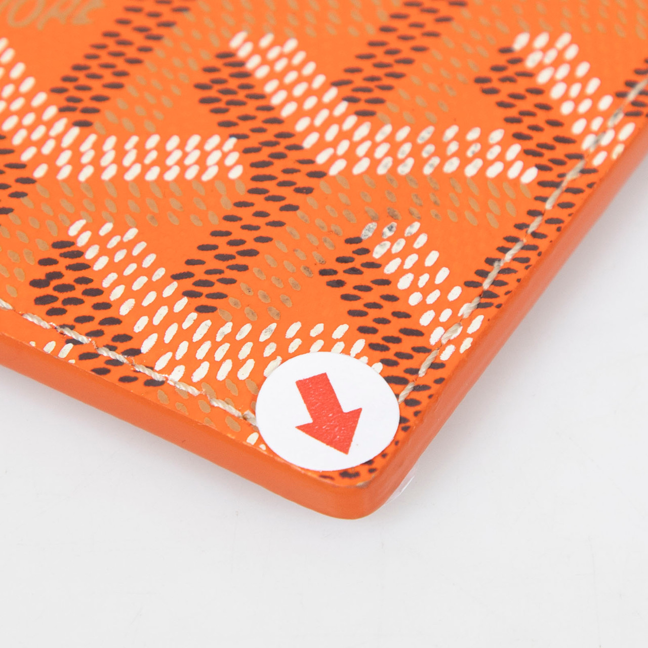 Goyard Orange Goyardine Saint-Sulpice Card Holder