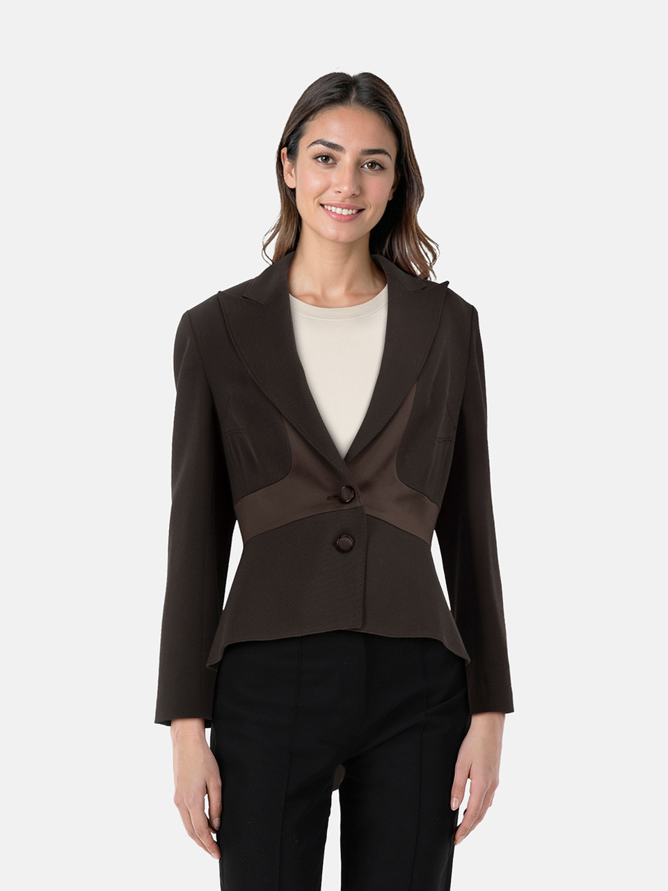 Valentino Garavani Brown Wool Blazer