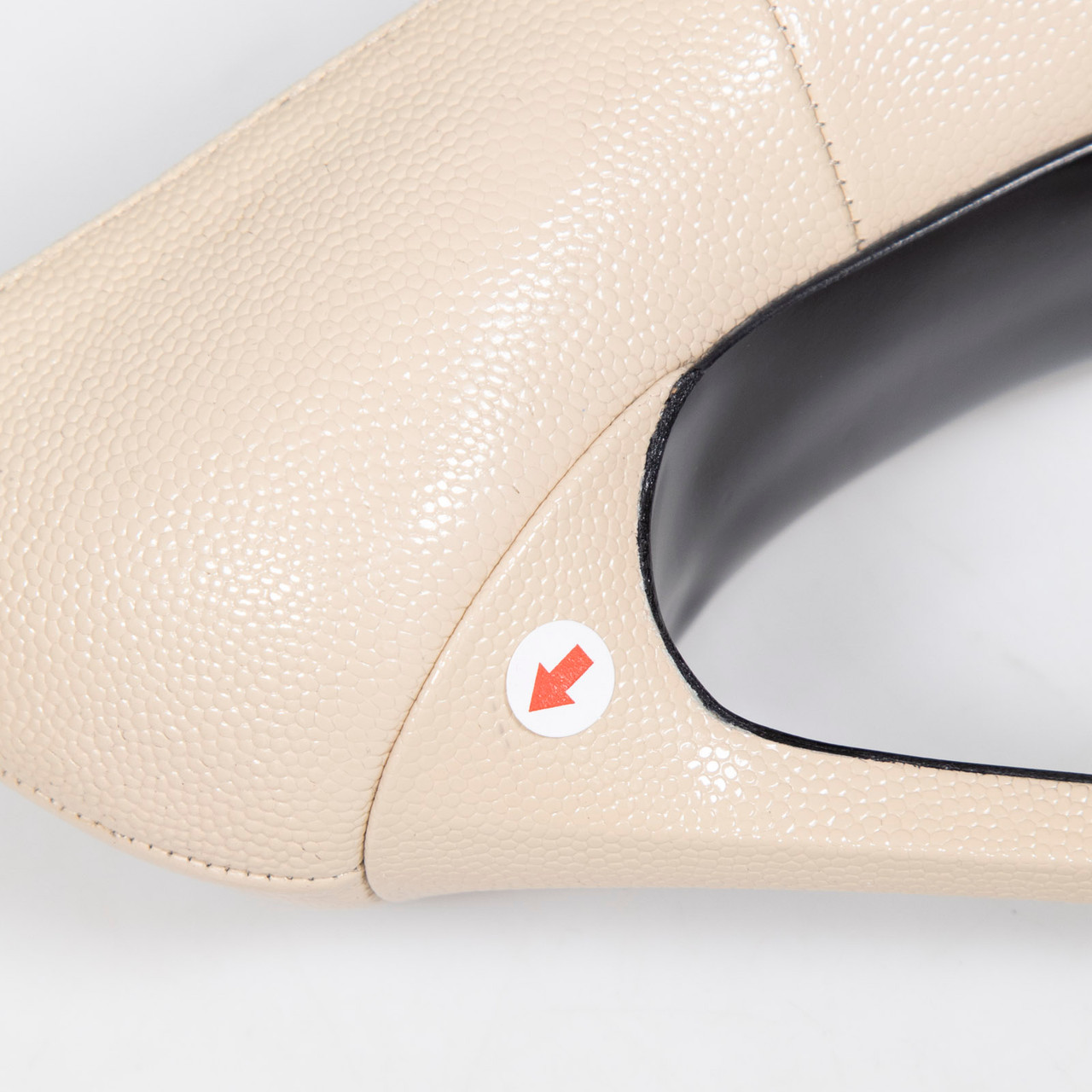 Saint Laurent Beige Leather Janis Pumps