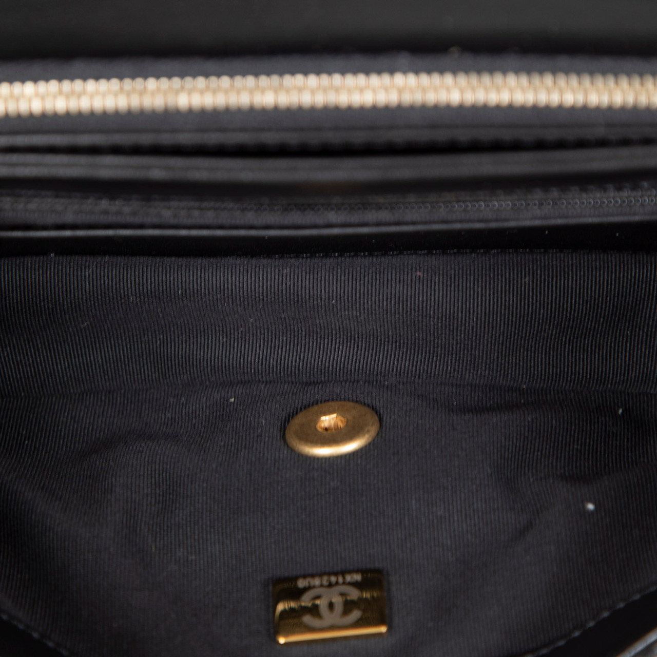 Chanel Black Lambskin Pillow Crush Flap Bag