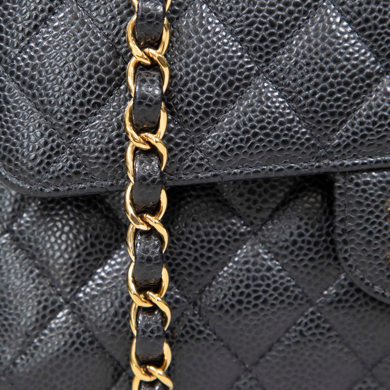 Chanel Black Caviar Classic Small Double Flap Bag