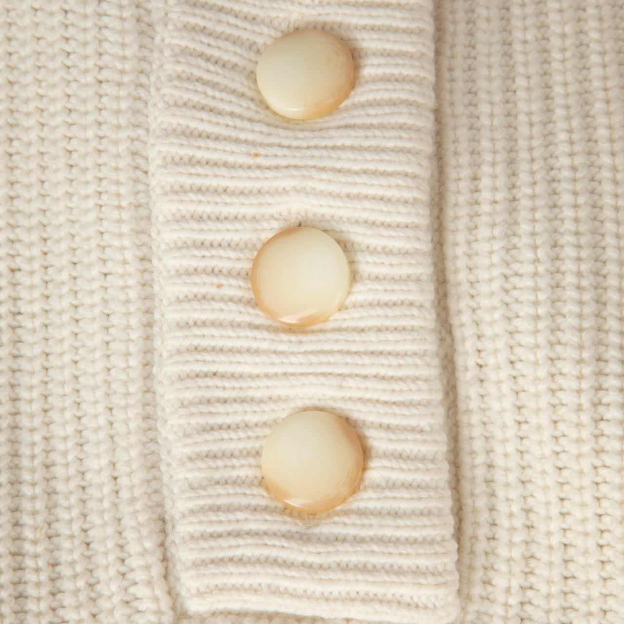 Sézane Ecru Wool Knit Lucas Jumper