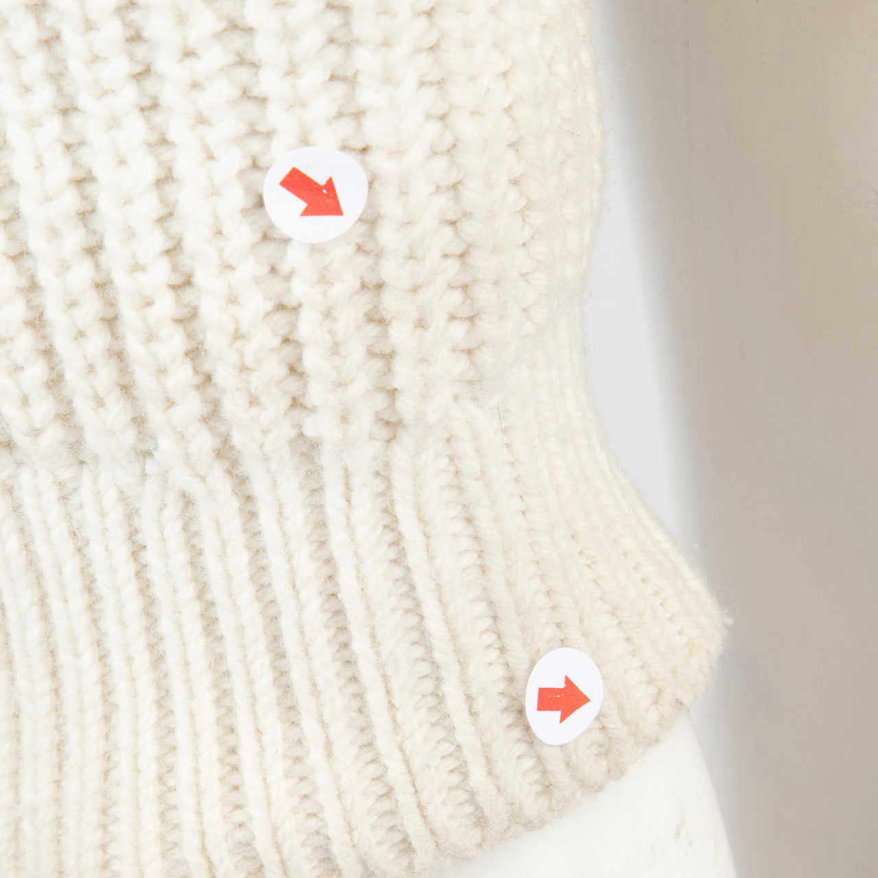 Sézane Ecru Wool Knit Lucas Jumper