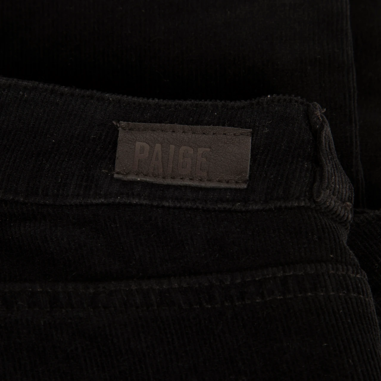 Paige Black Corduroy Trousers