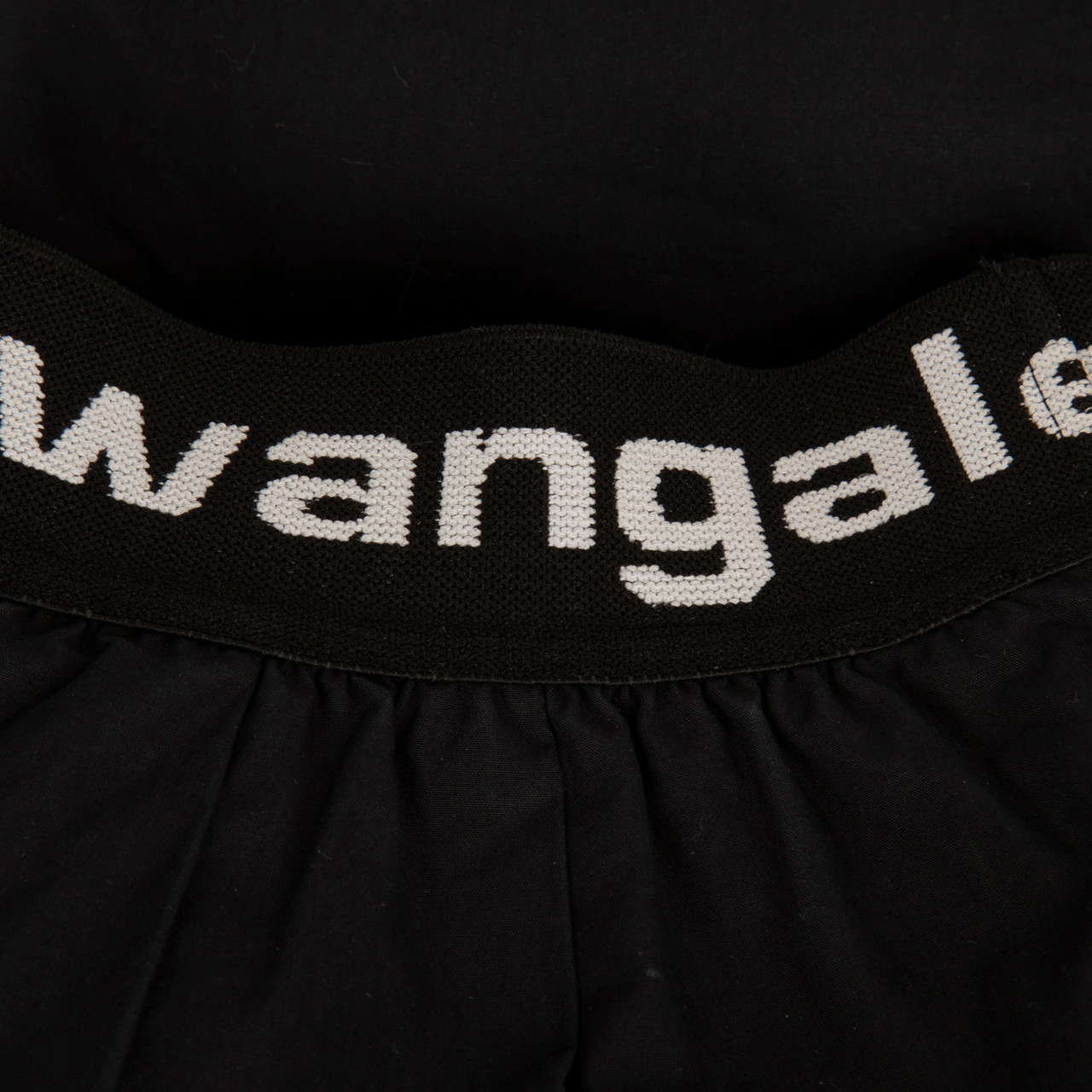 Alexander Wang Black Logo Elastic Waist Trousers