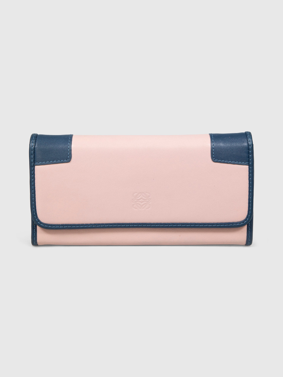 Loewe Pink Leather Monogram Wallet