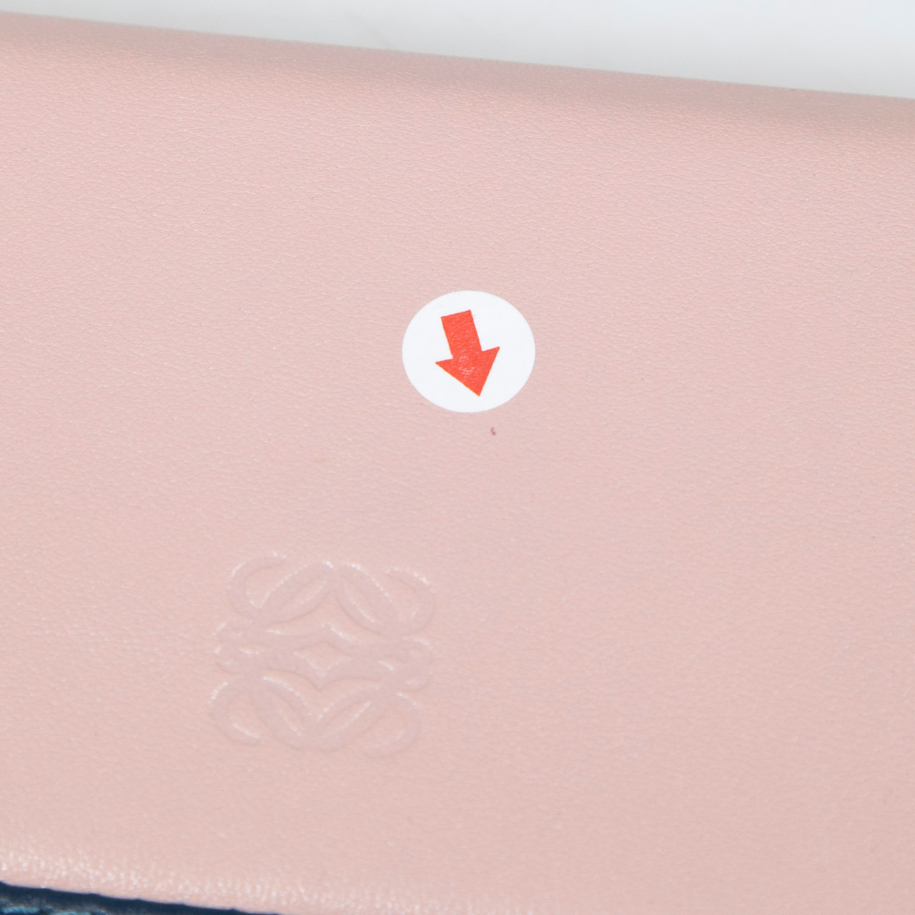 Loewe Pink Leather Monogram Wallet