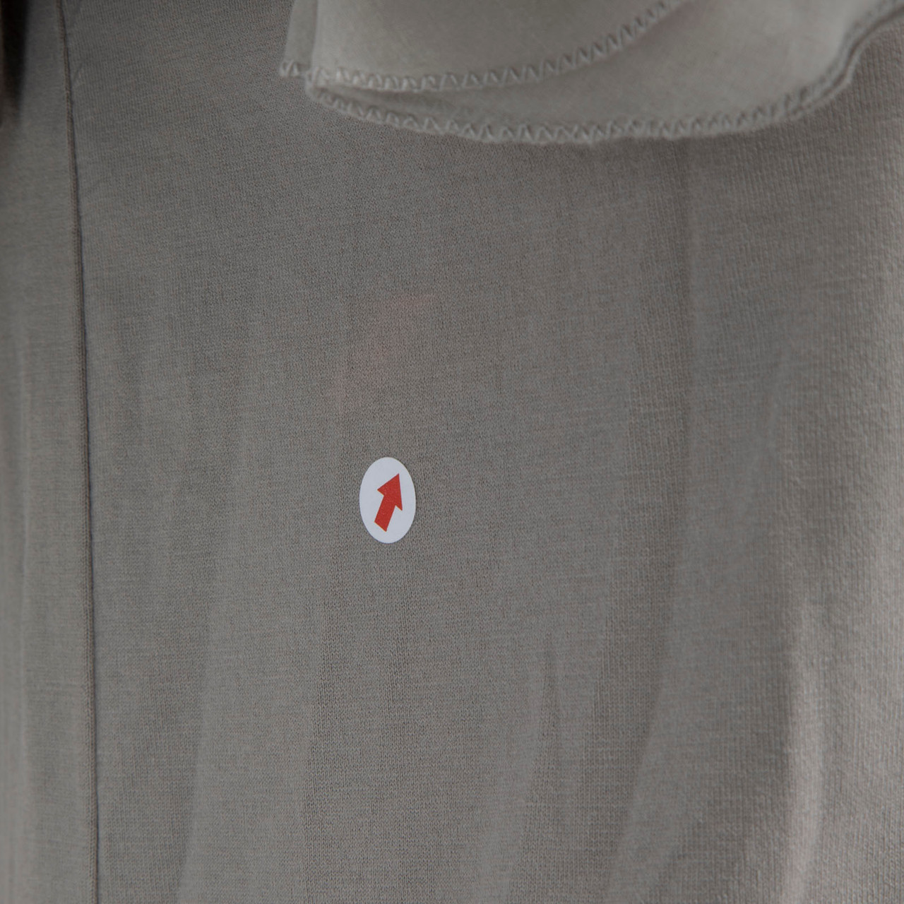 Max Mara Grey Ruffle Shoulder T-Shirt