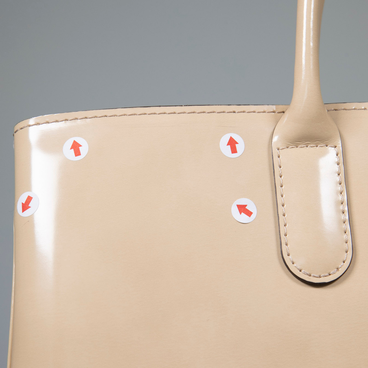 Longchamp Beige Patent Leather Roseau Tote