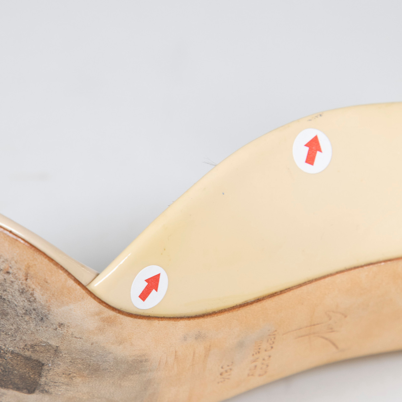 Giuseppe Zanotti Beige & Gold Studded Sandals