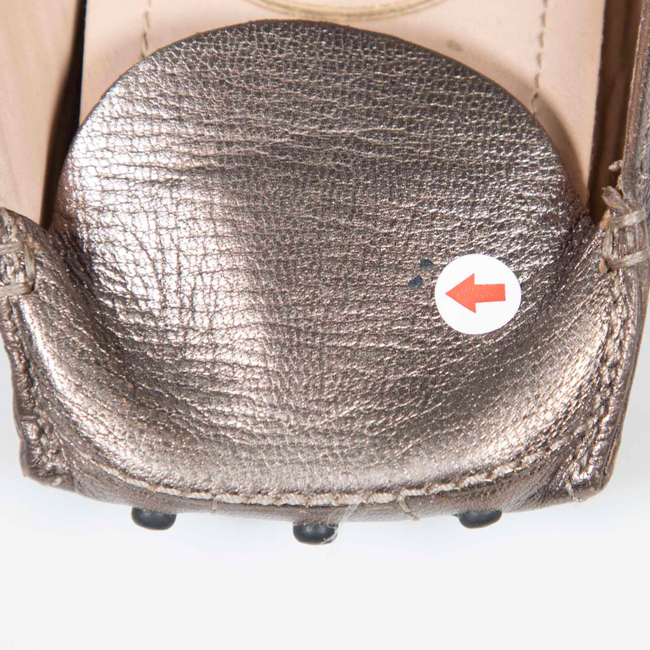 Tod's Metallic Leather Chain Tassel Mules