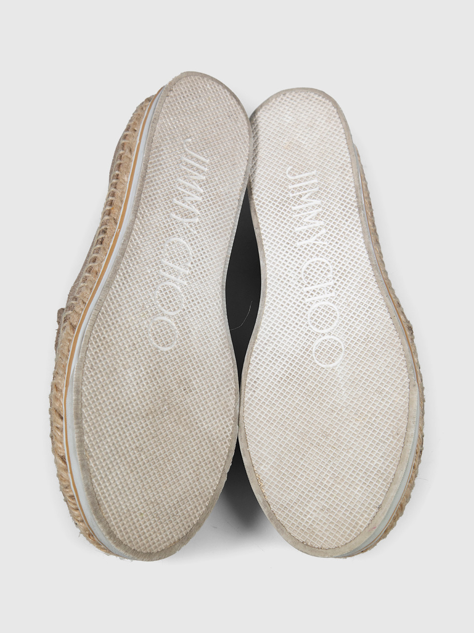 Jimmy Choo Brown Metallic Suede Espadrilles