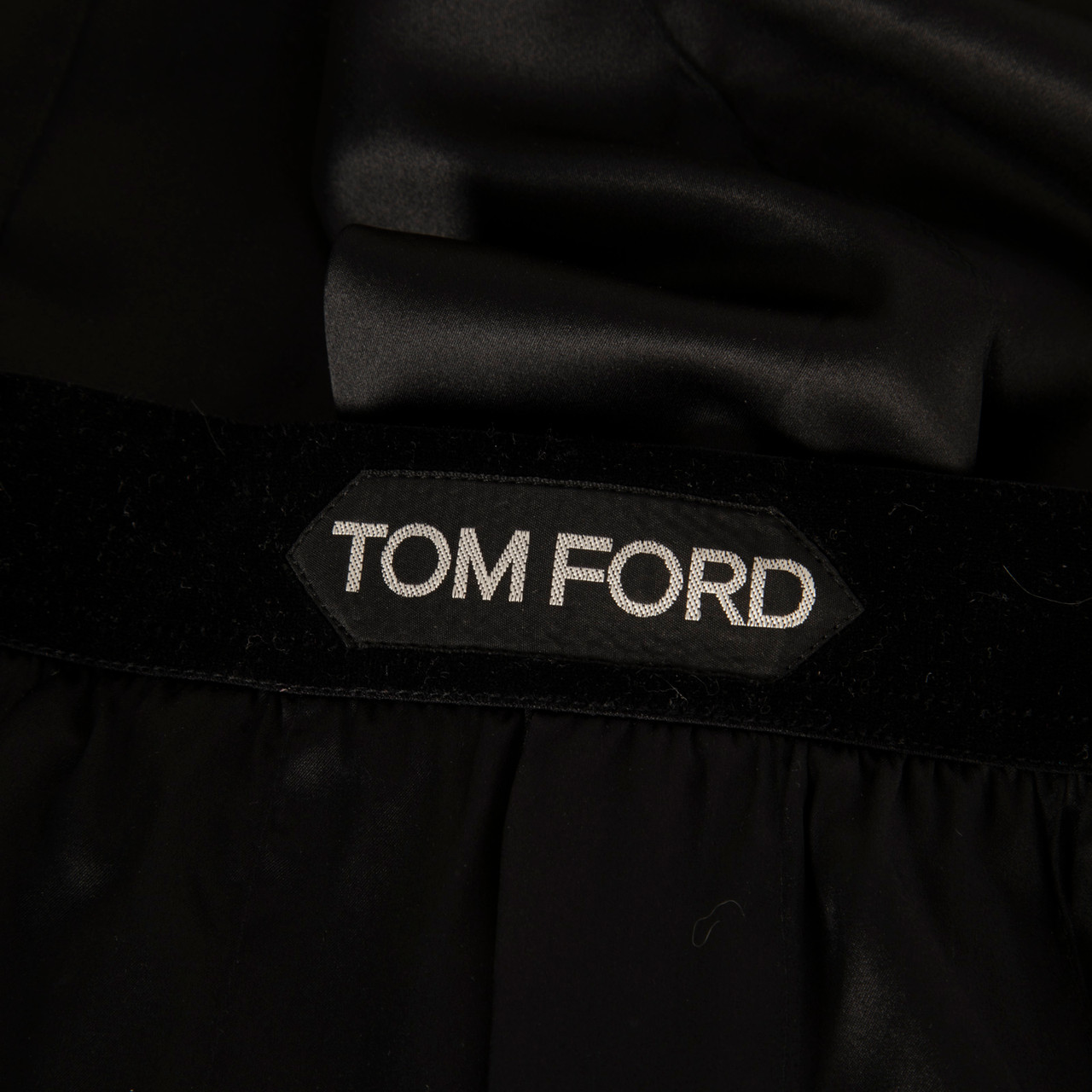 Tom Ford Black Logo Waistband Trousers