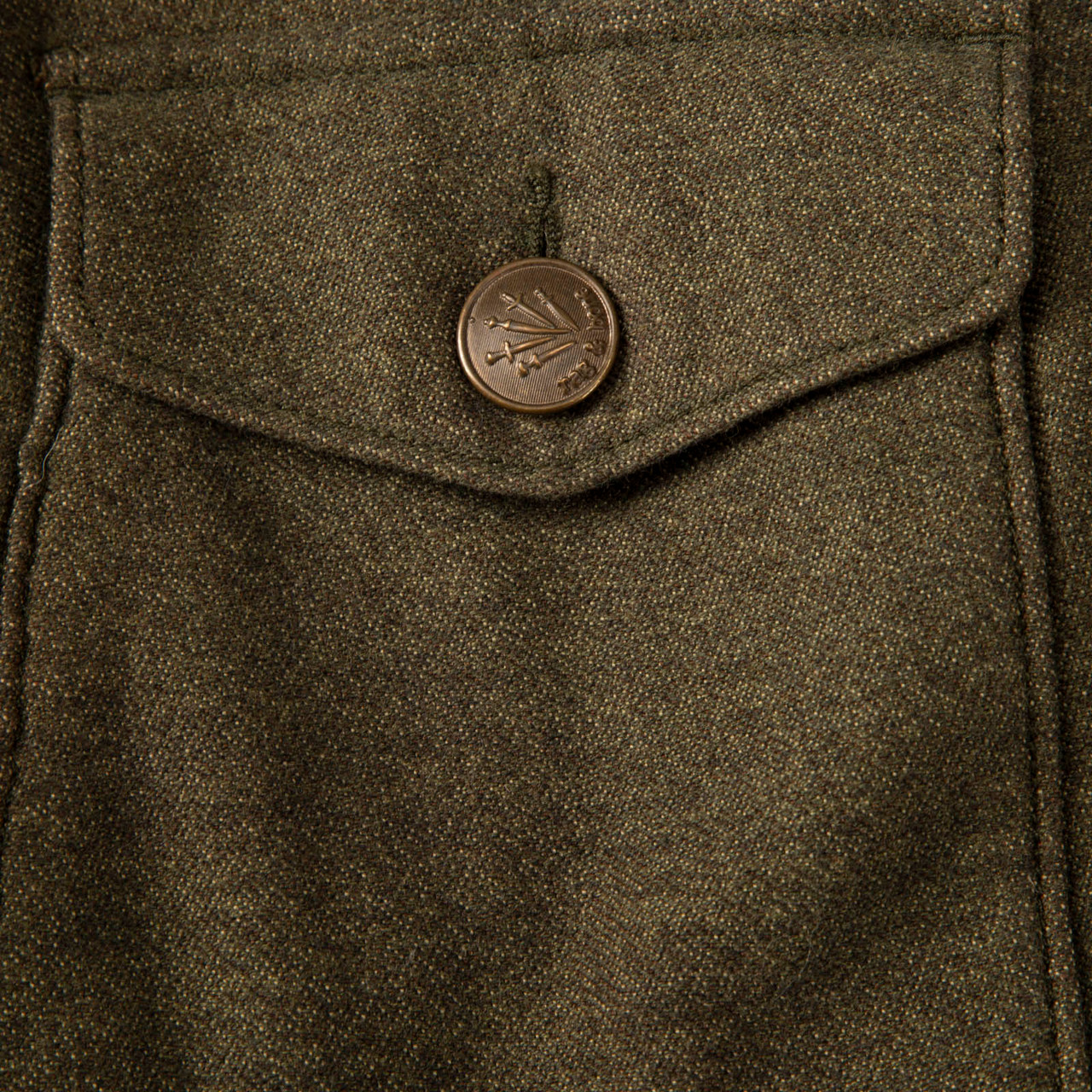Rag & Bone Green Button Up Military Jacket