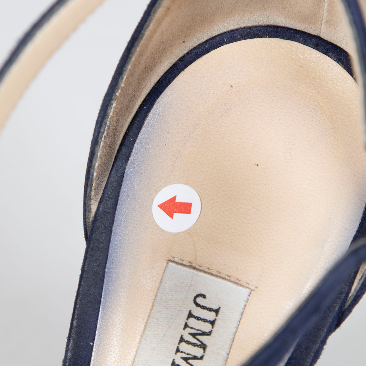 Jimmy Choo Navy Suede Platform Sandals