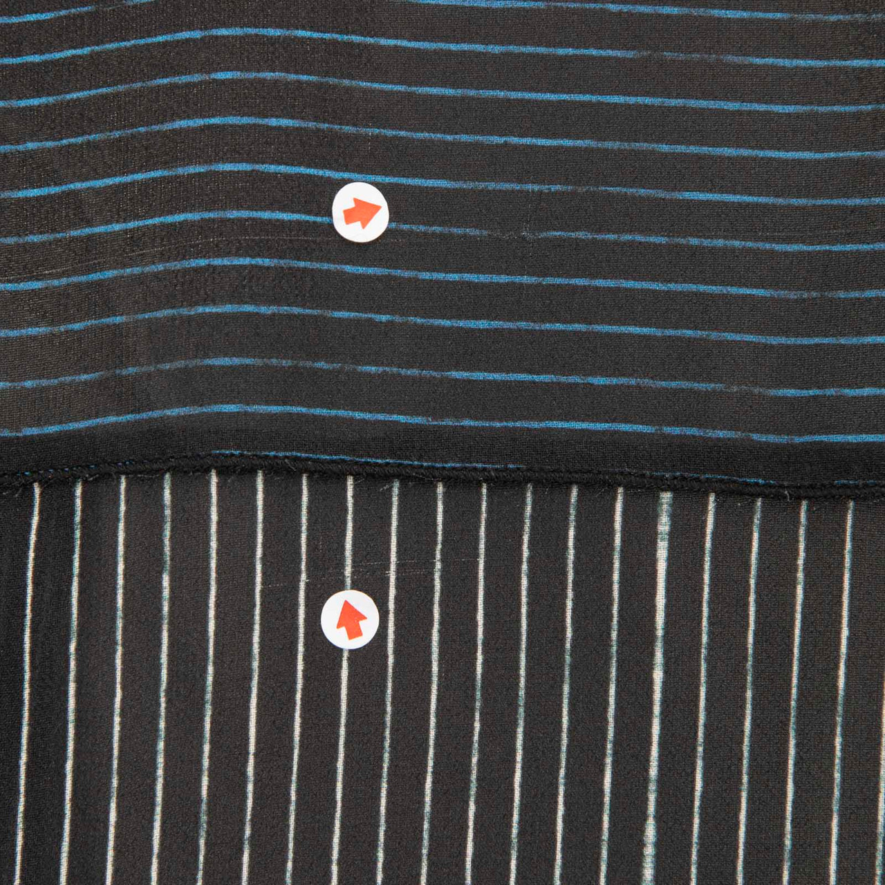 Proenza Schouler Navy Silk Striped Shirt
