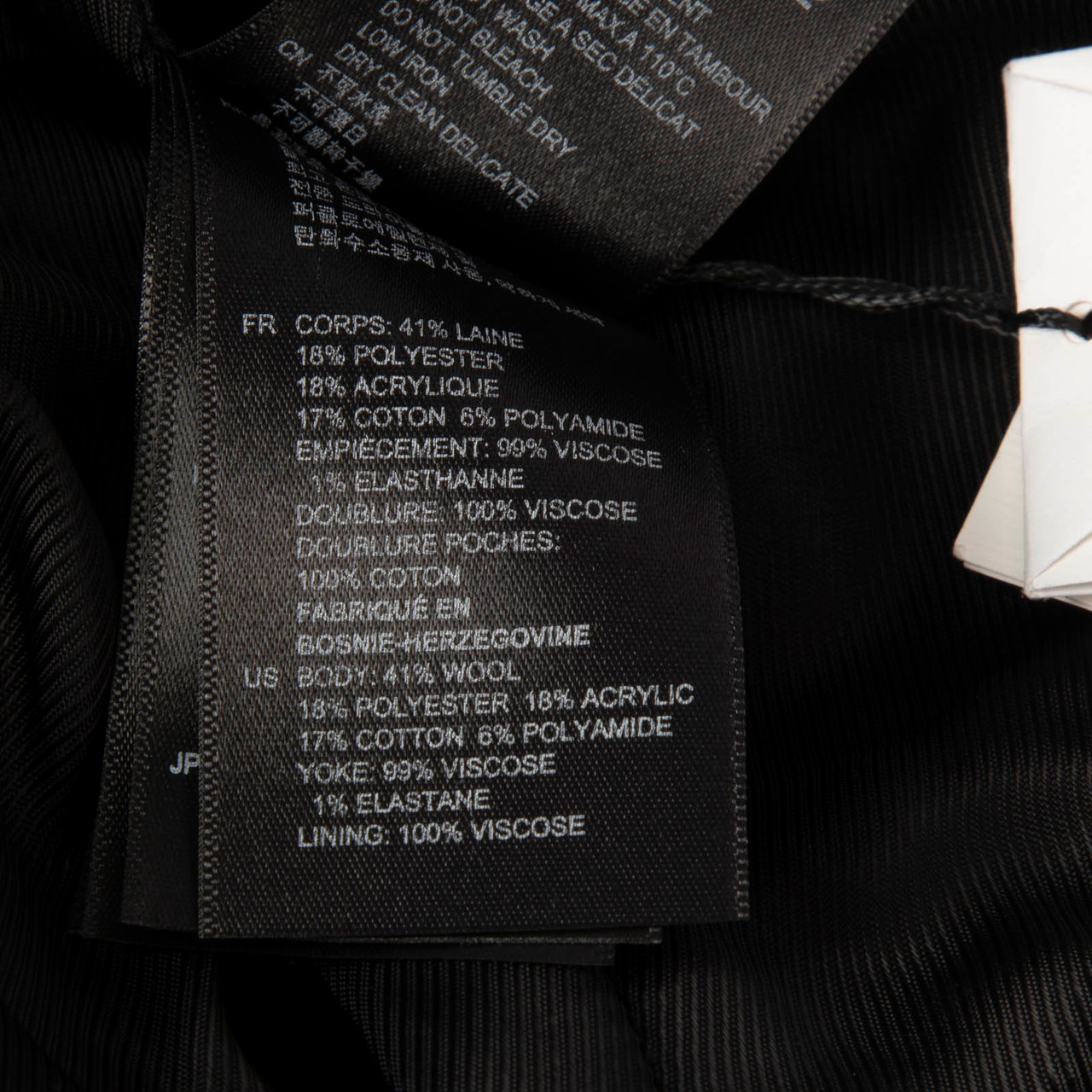 Sandro Black & Silver Zip Lapel Jacket