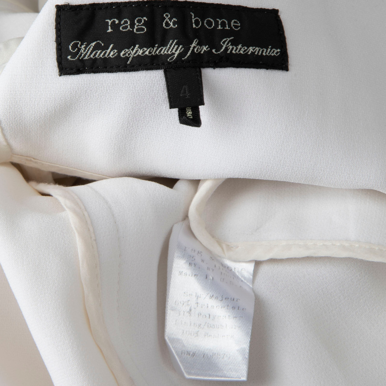 Rag & Bone White Single Breasted Blazer