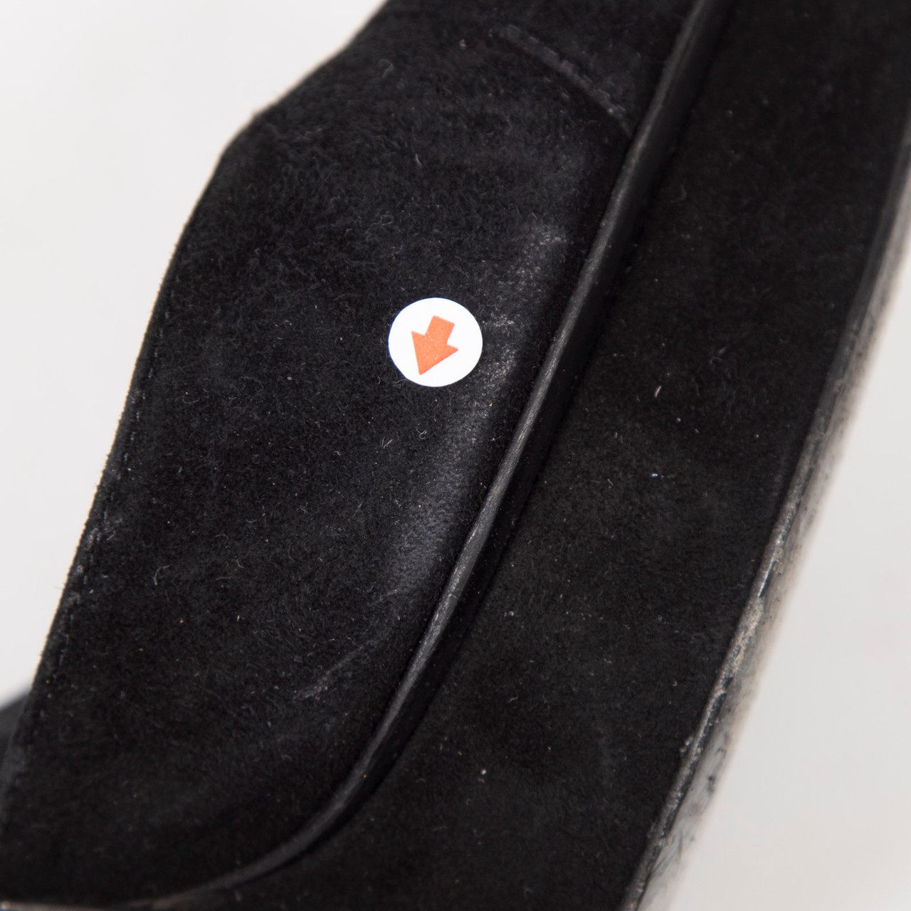 Saint Laurent Black Suede D'Orsay Pumps