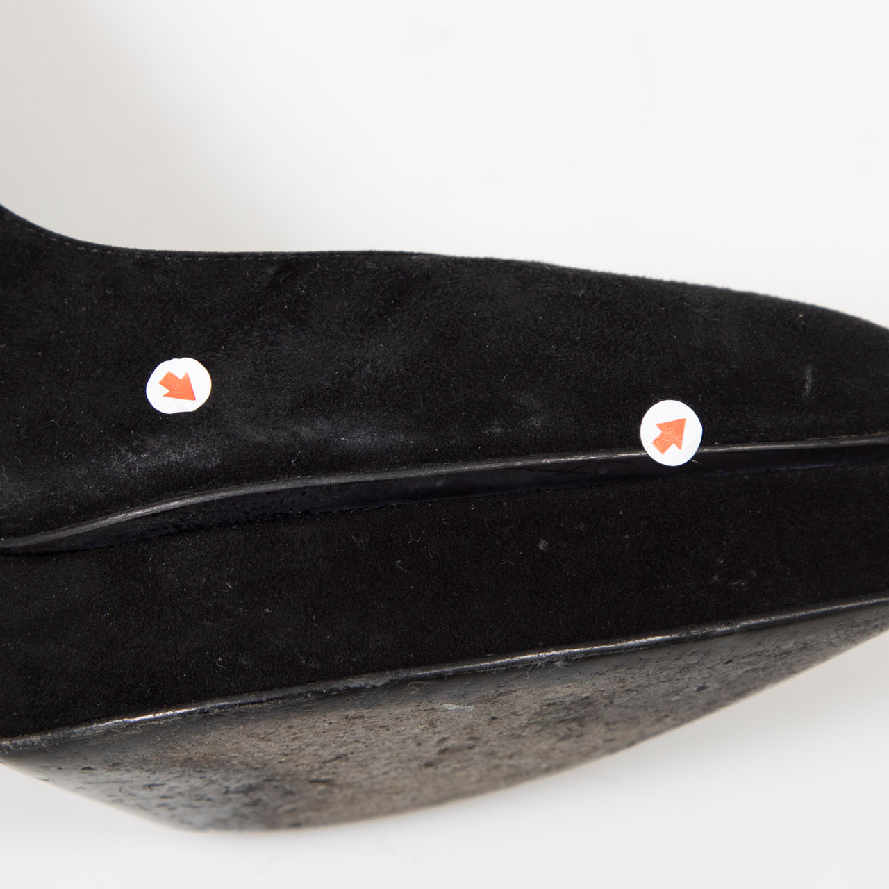 Saint Laurent Black Suede D'Orsay Pumps