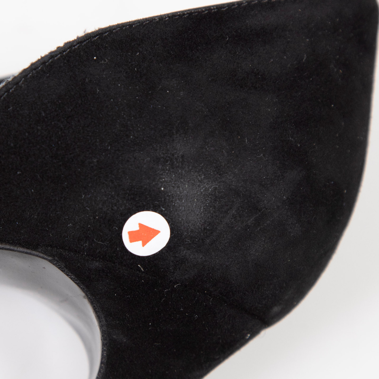 Saint Laurent Black Suede D'Orsay Pumps