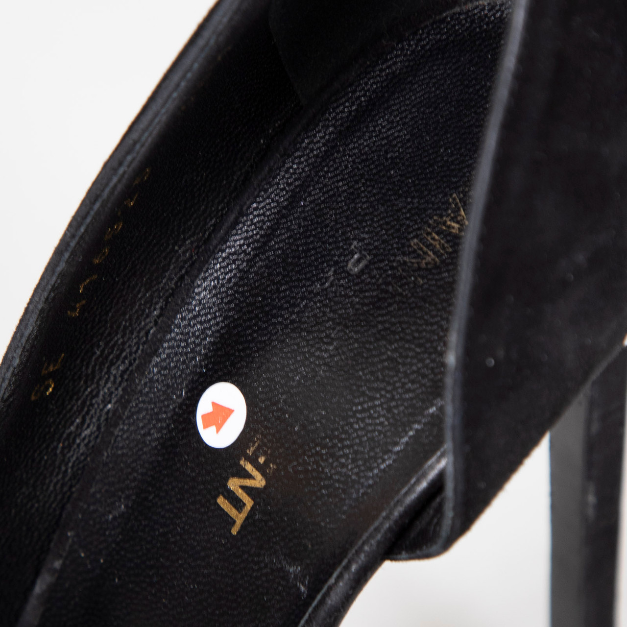 Saint Laurent Black Suede D'Orsay Pumps