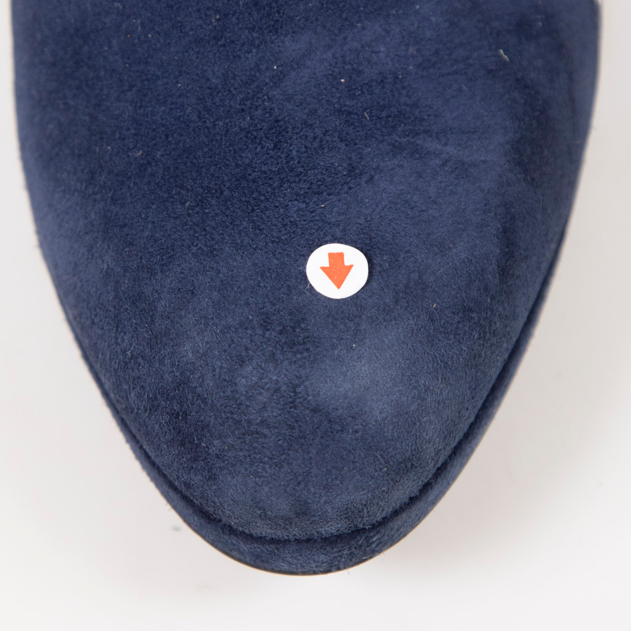 Sergio Rossi Navy Suede High Heeled Boots