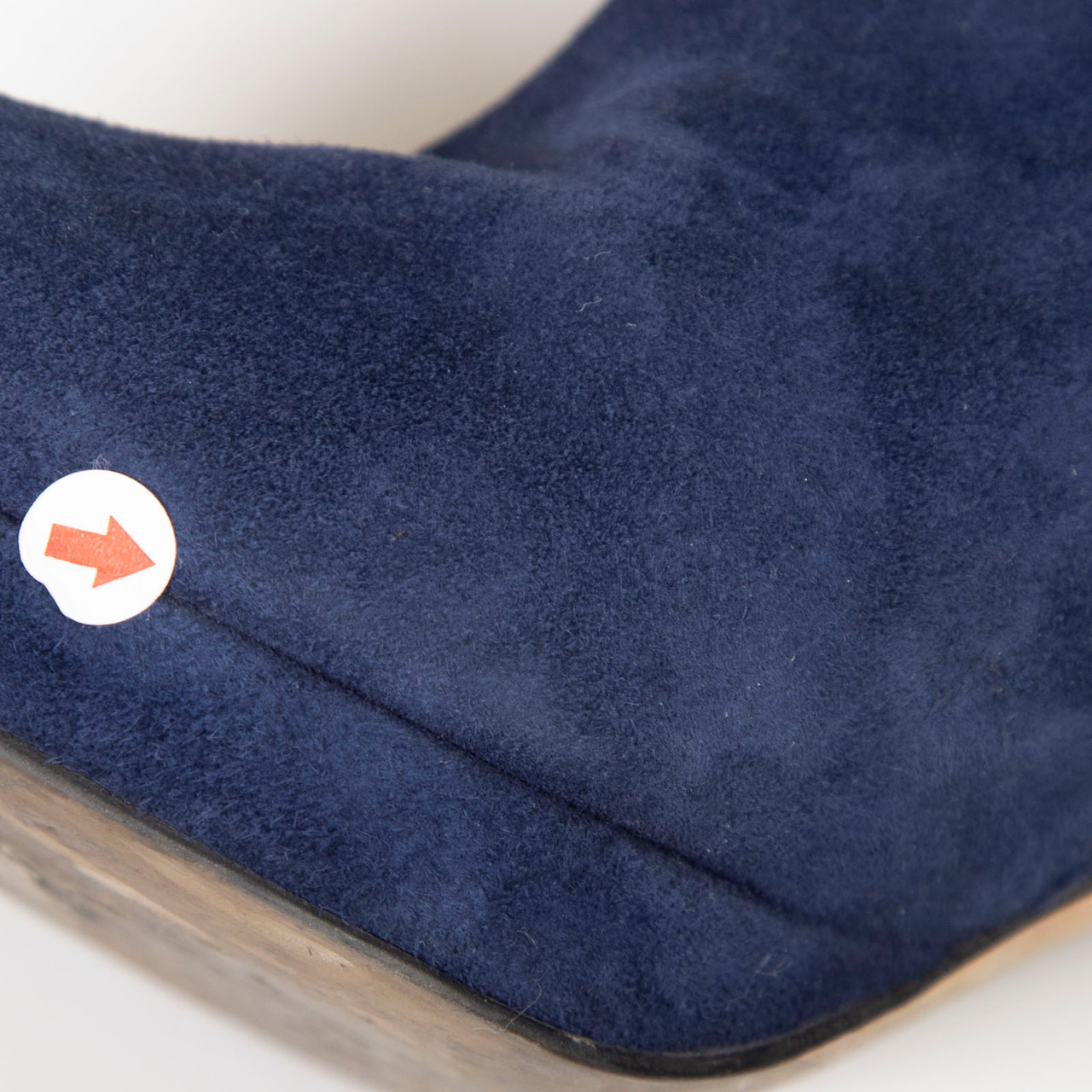 Sergio Rossi Navy Suede High Heeled Boots