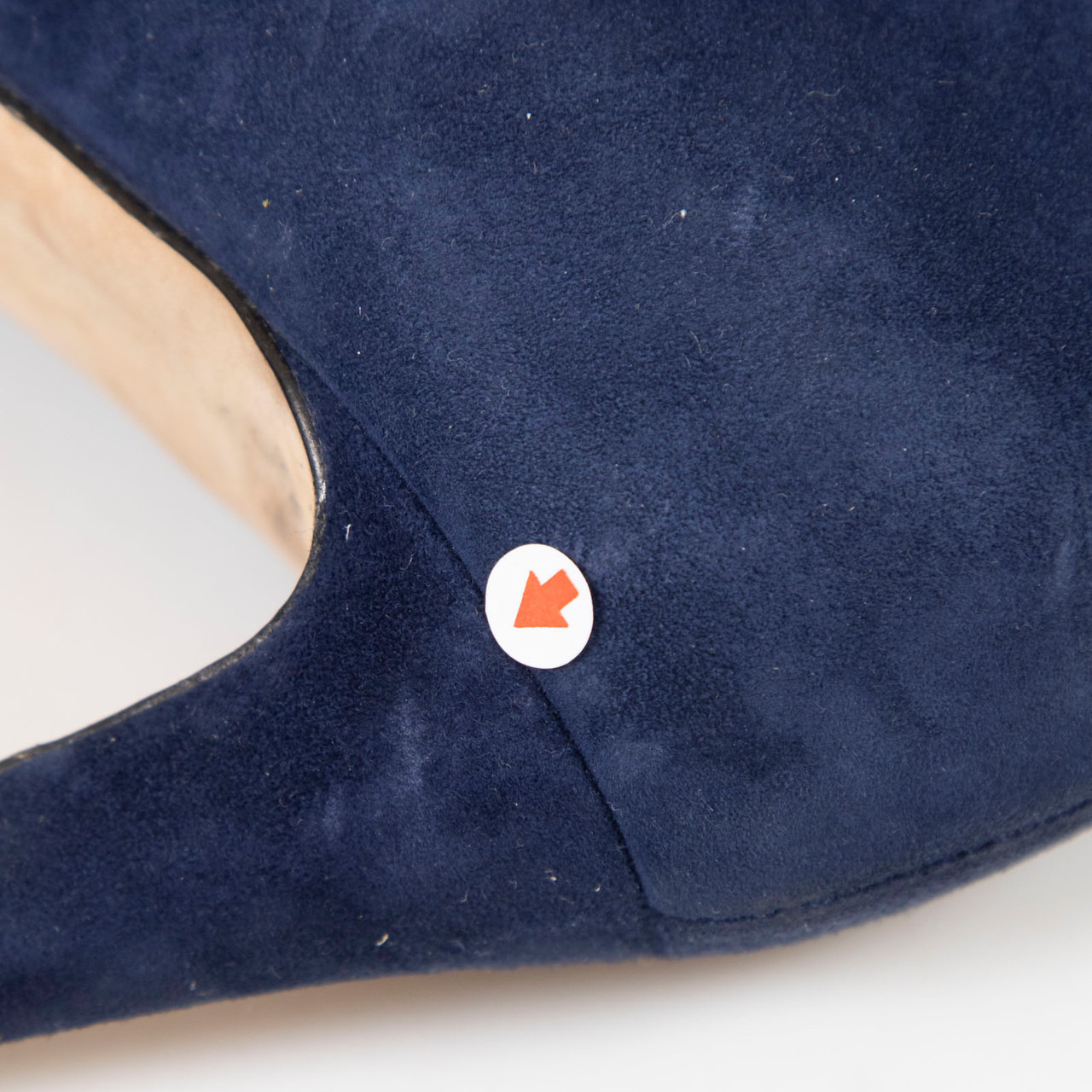 Sergio Rossi Navy Suede High Heeled Boots