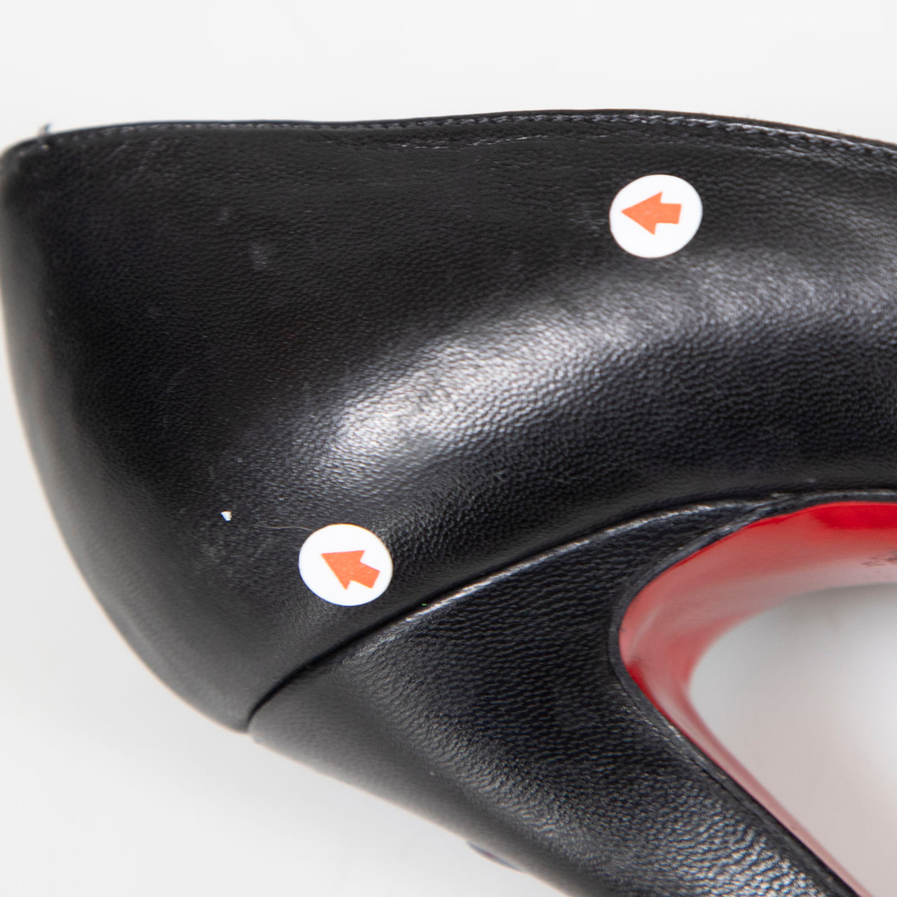 Christian Louboutin Black Leather Bianca Pumps
