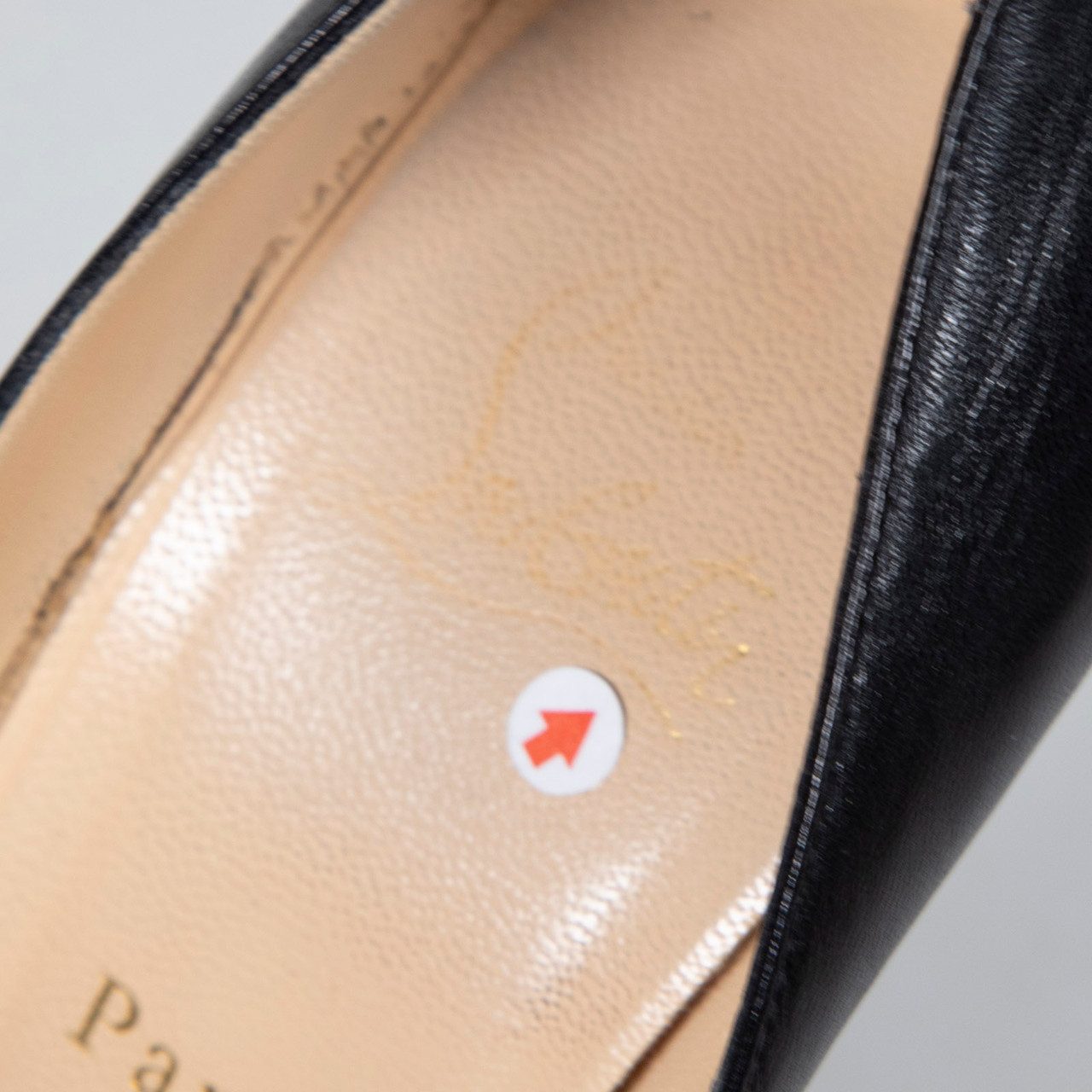 Christian Louboutin Black Leather Bianca Pumps