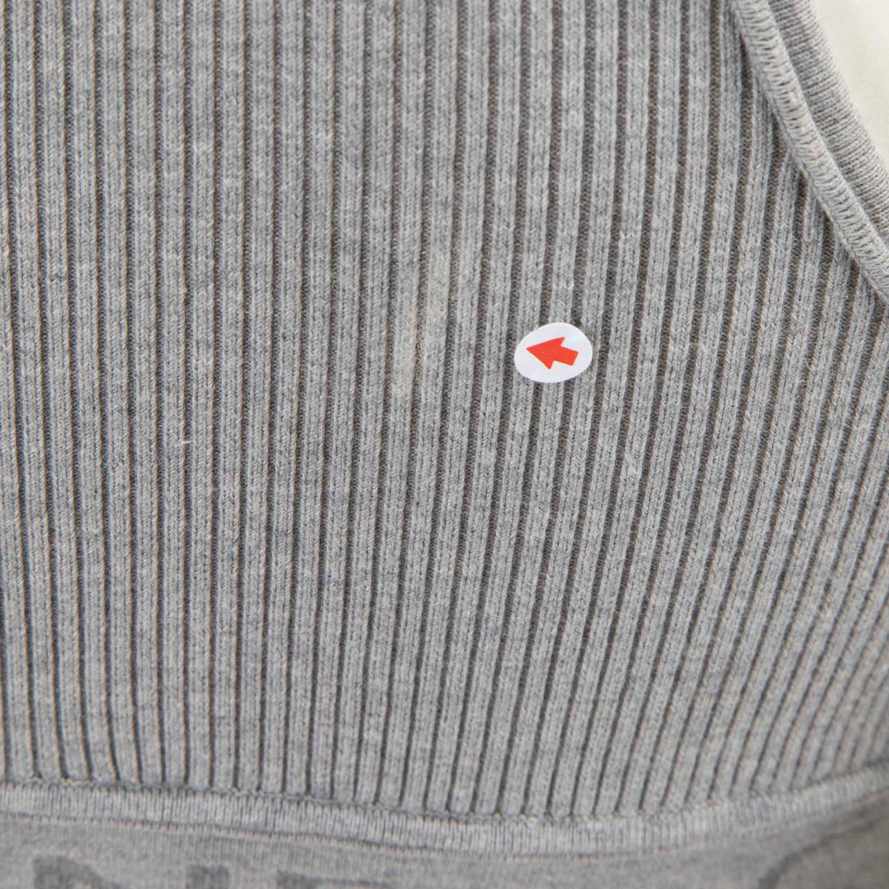 Céline Grey Logo Trim Crop Top