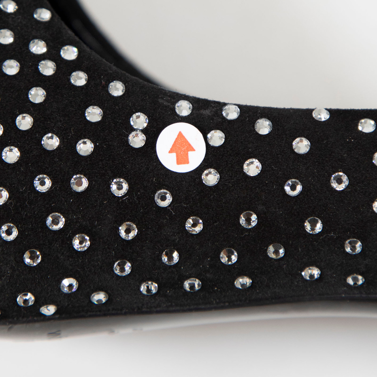 Dolce & Gabbana Black Suede Silver Crystal Pumps