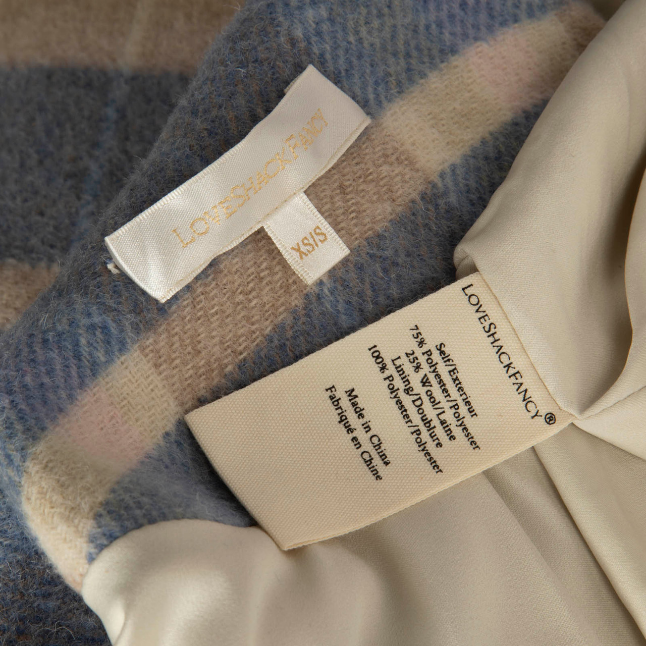 LoveShackFancy Blue Canopy Harrison Wrap Jacket