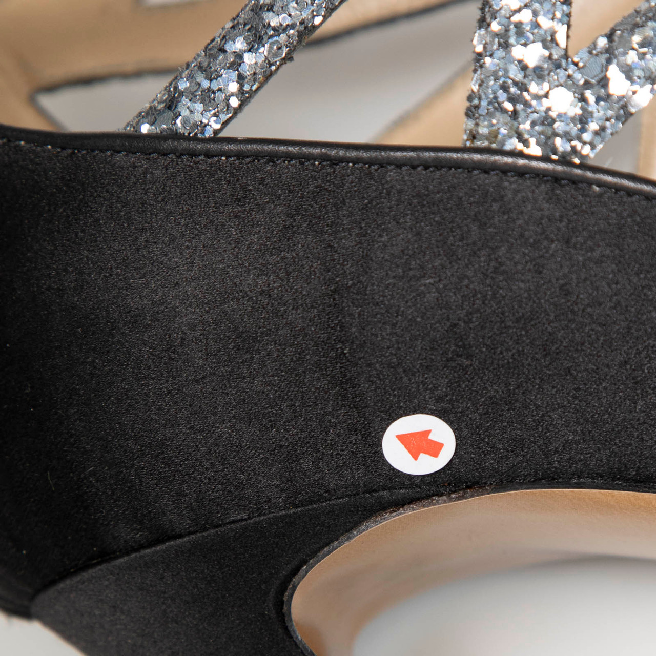 Nicholas Kirkwood Black & Silver Glitter Heels