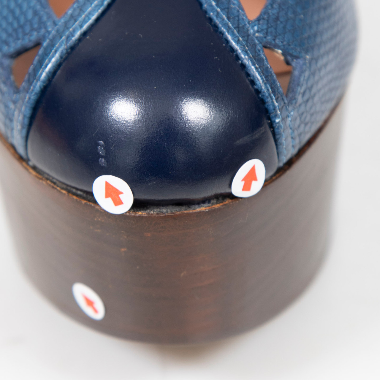 Clergerie Blue Leather Platform Heels