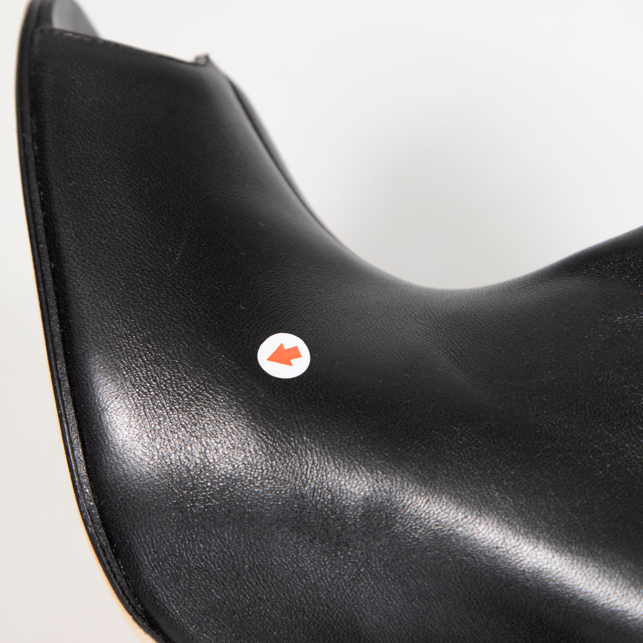 Manolo Blahnik Black Leather Pearl Heels