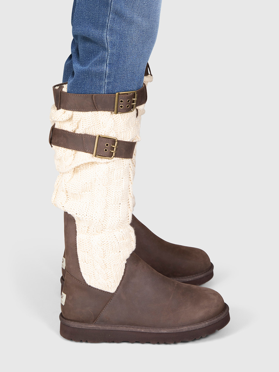 UGG Brown & Beige Suede Cassidee Boots