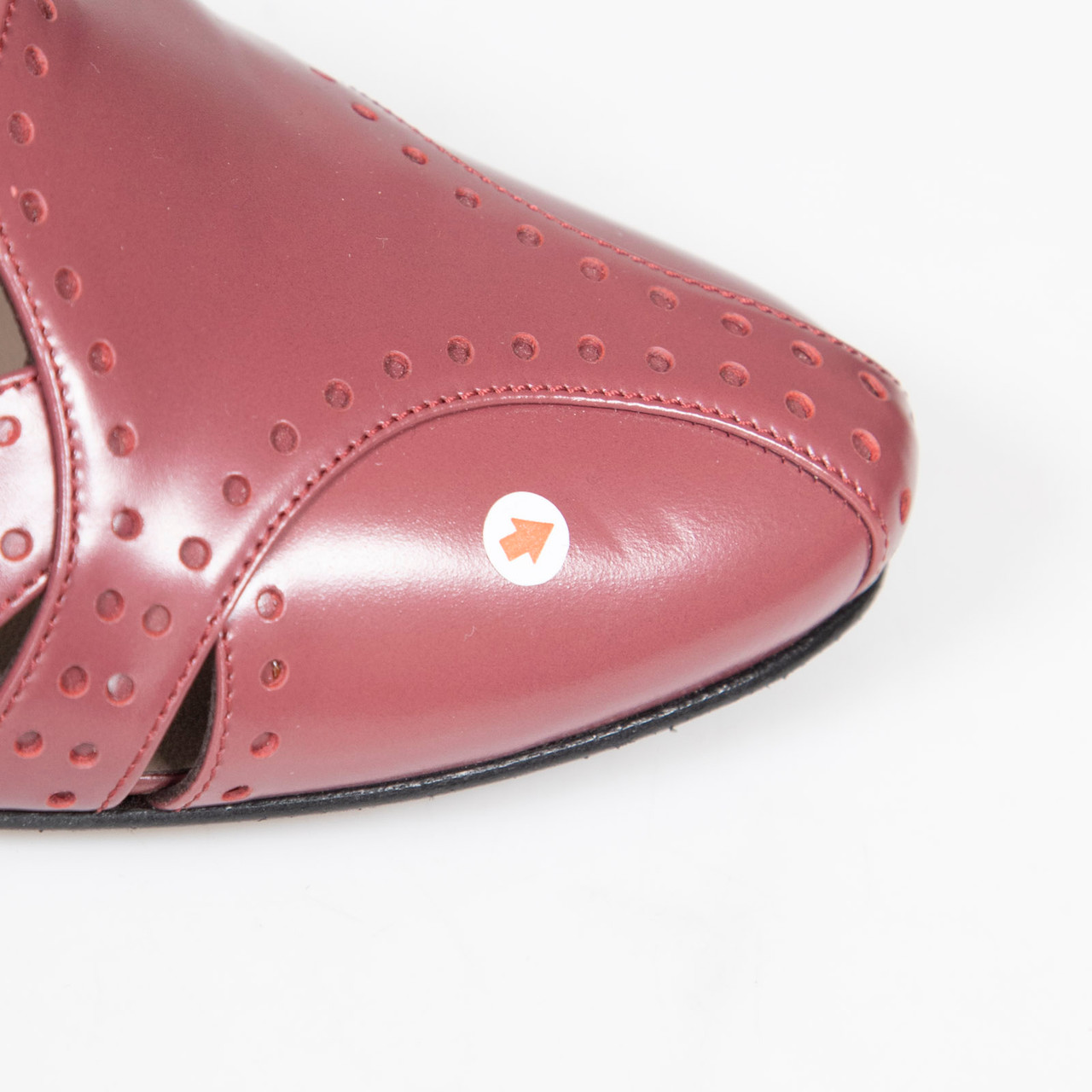 Bottega Veneta Burgundy Leather Slingback Heels