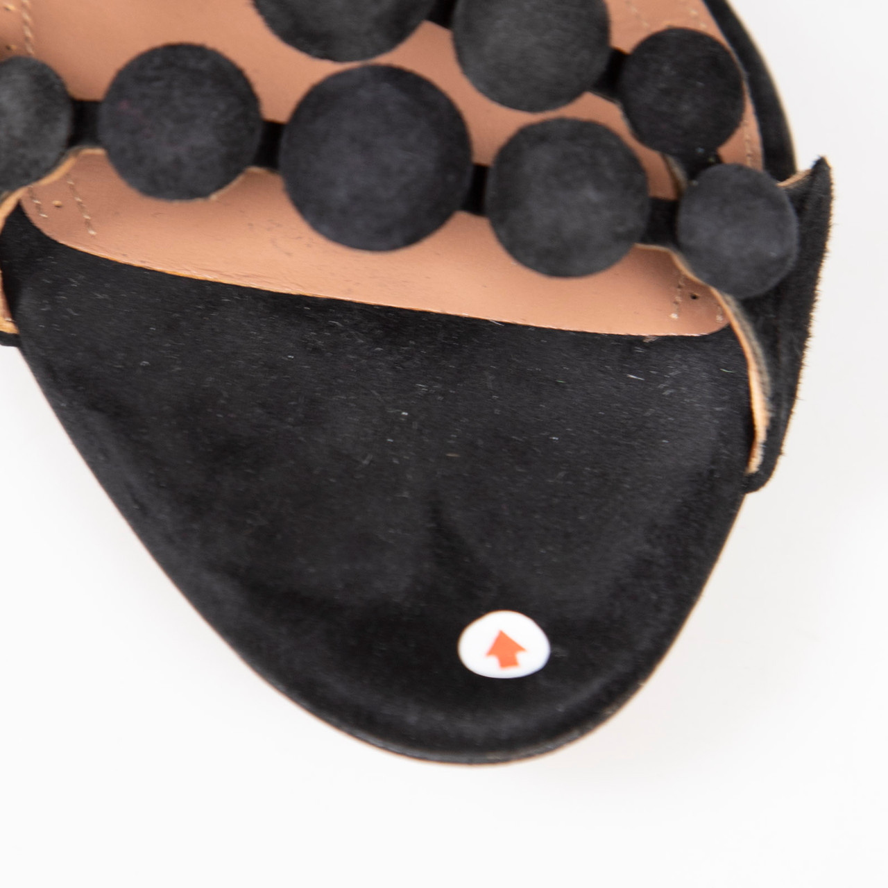 Alaïa Black Suede Bombe Sandals