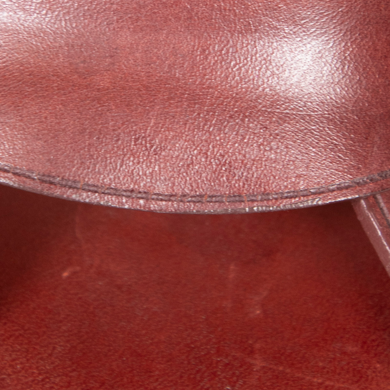 Céline Burgundy Open Toe Leather Sandals