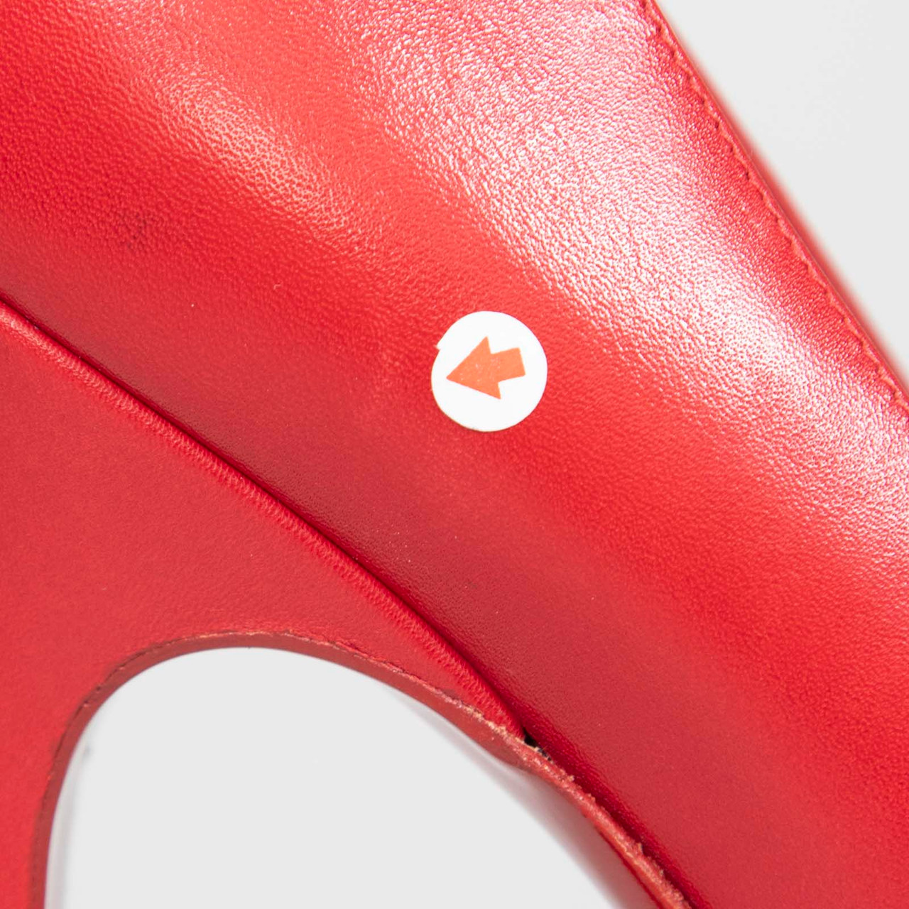 Saint Laurent Red Leather Bow Heels