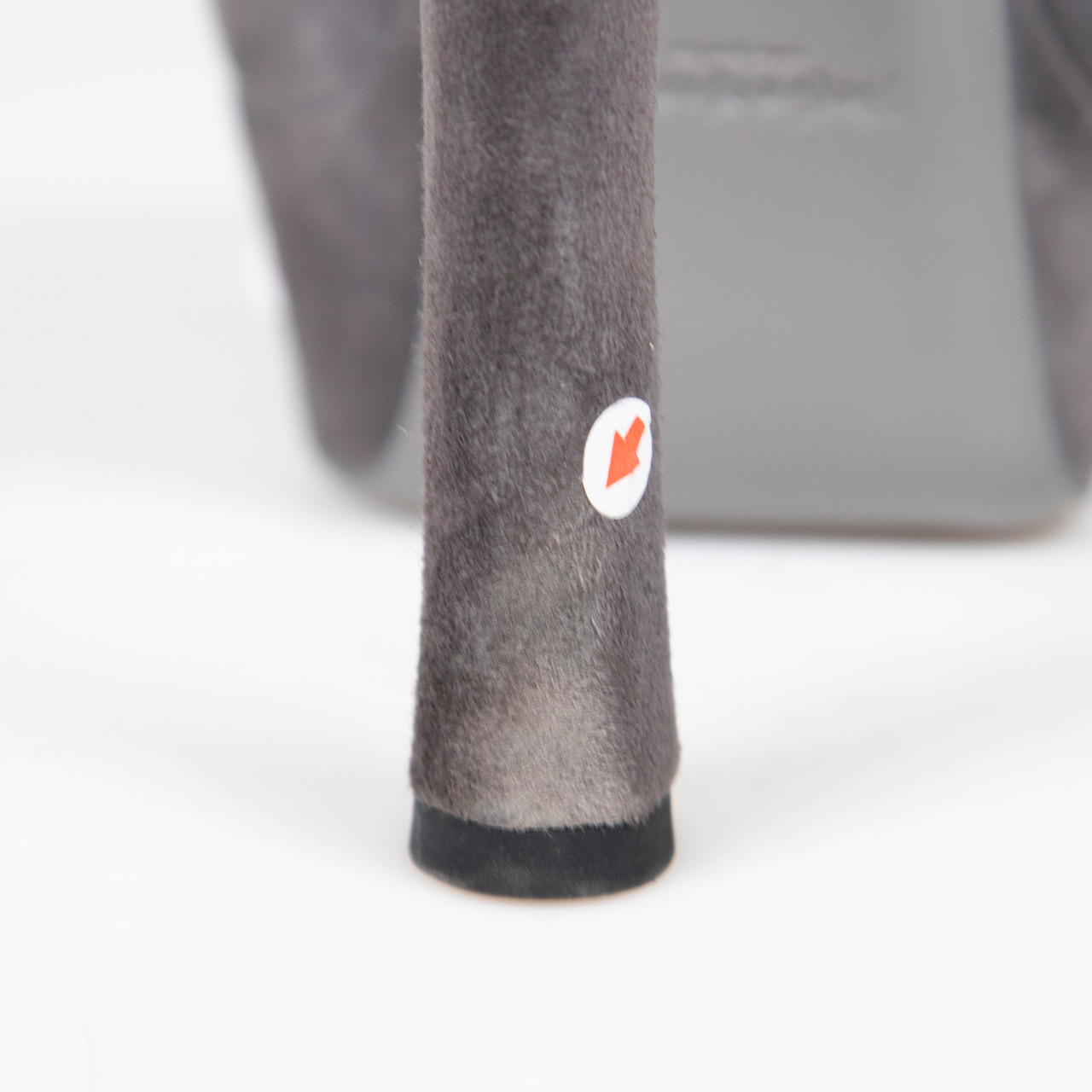 Saint Laurent Grey Suede Palais 105 Double Strap Heels