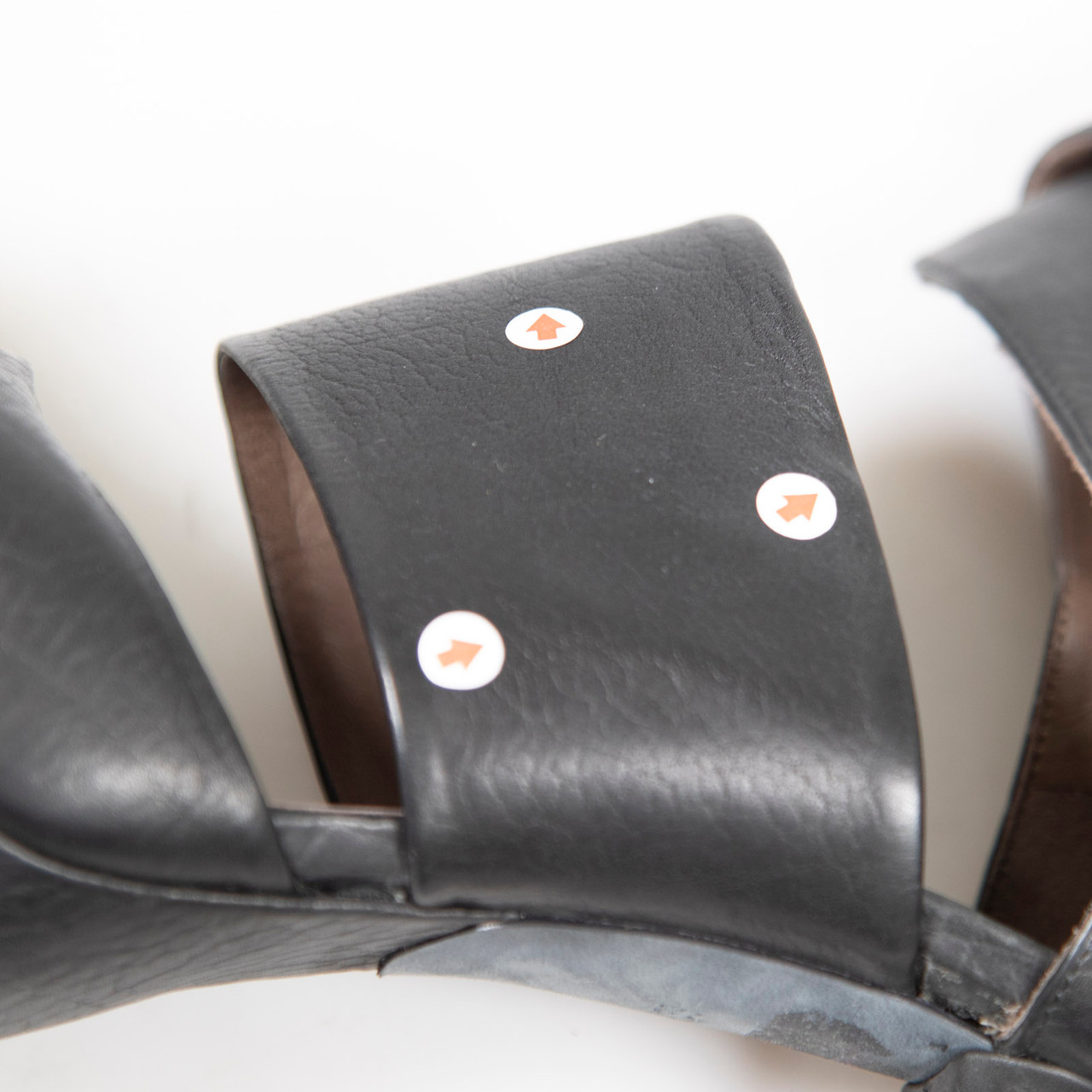 Lanvin Black Leather Cutout Ankle Boots